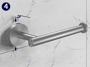 Kitsure Toilet Paper Holder Wall Mount - Sturdy Round Matte Black Toilet Paper