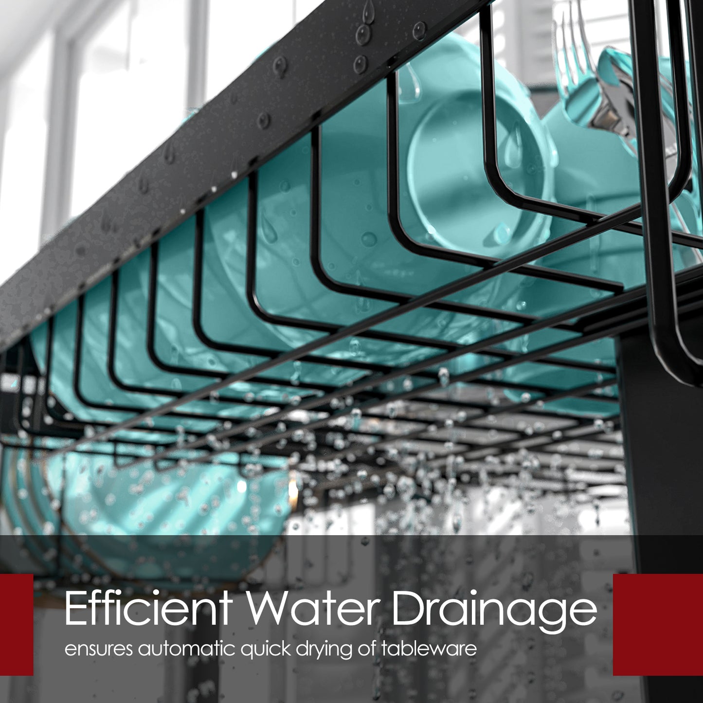Dish Drying Rack - Large Over The Sink Dish Drainer Drying Rack