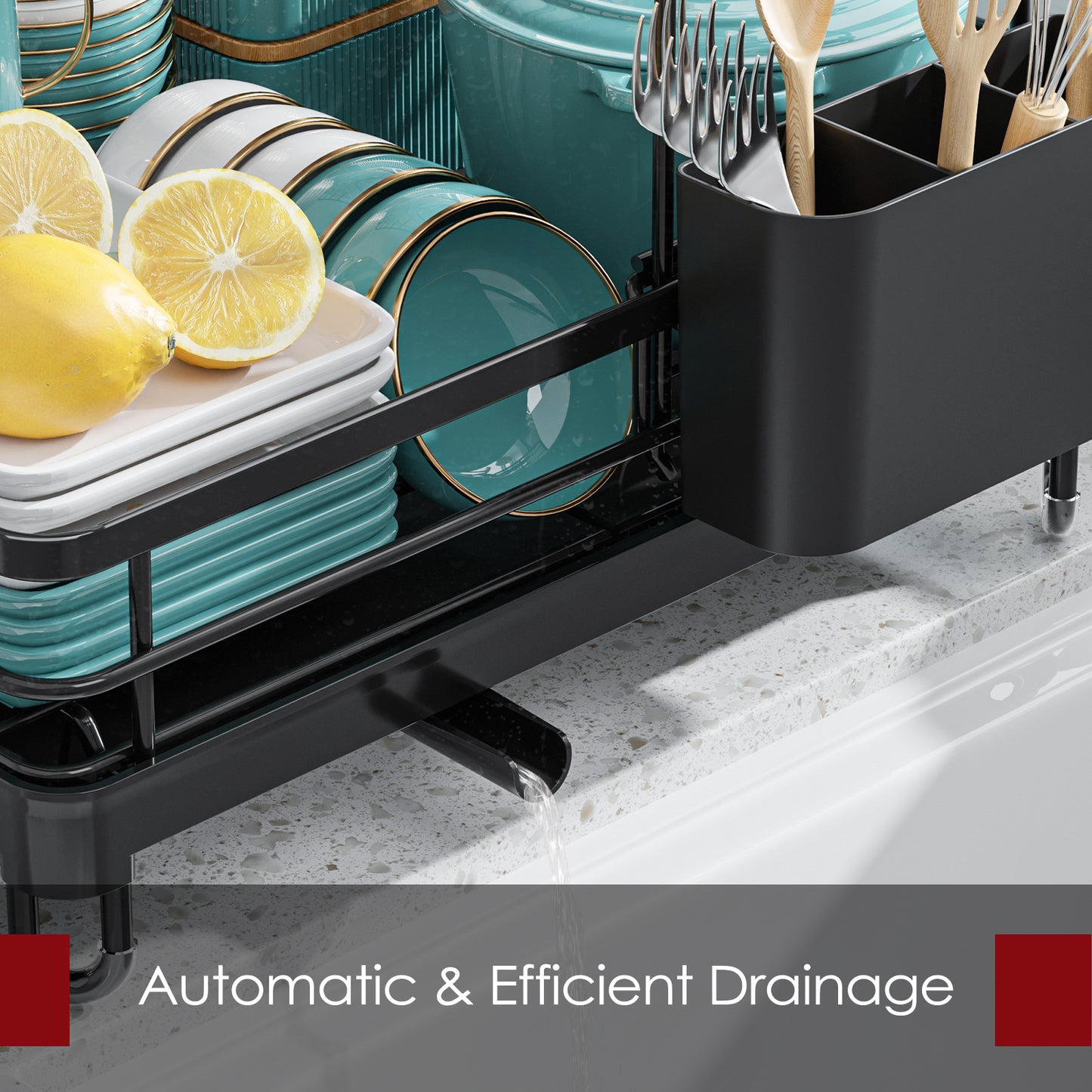 Dish Drying Rack - X-Large Stainless Steel Dish Rack for Kitchen Counter