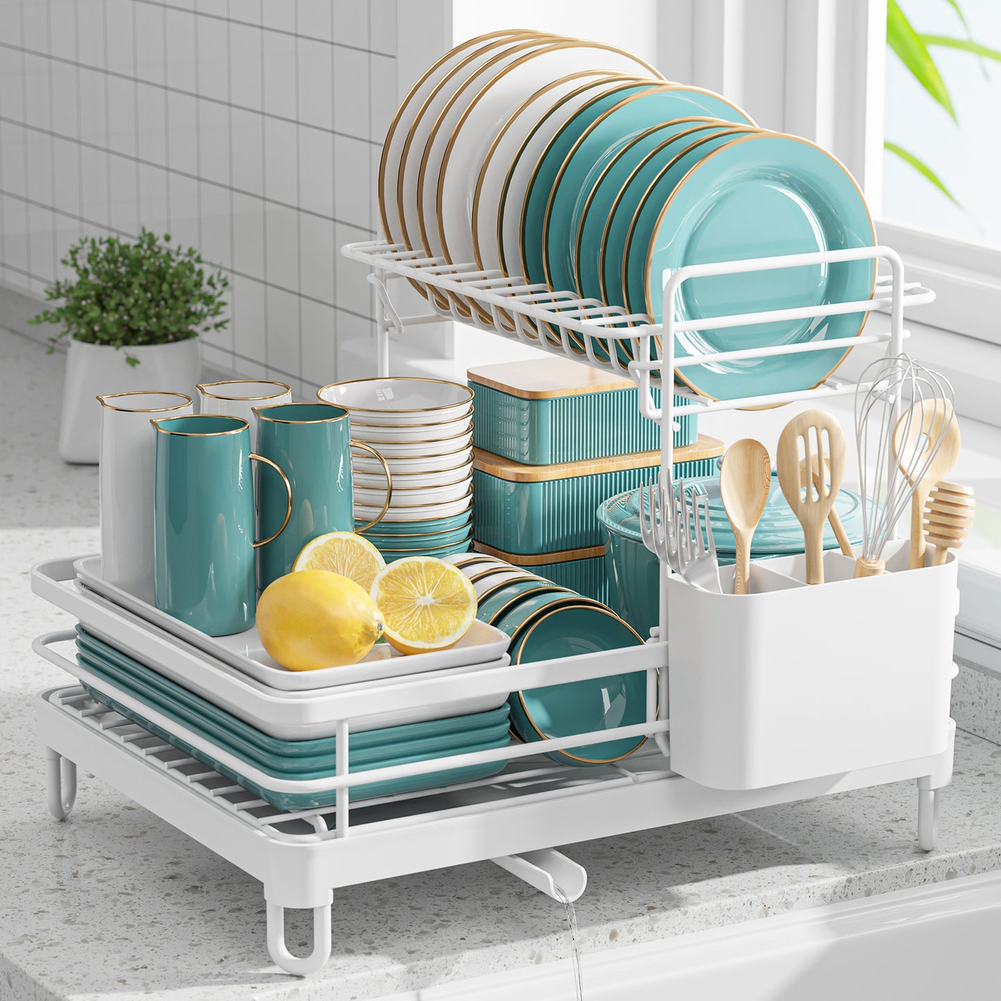Dish Drying Rack - X-Large Stainless Steel Dish Rack for Kitchen Counter