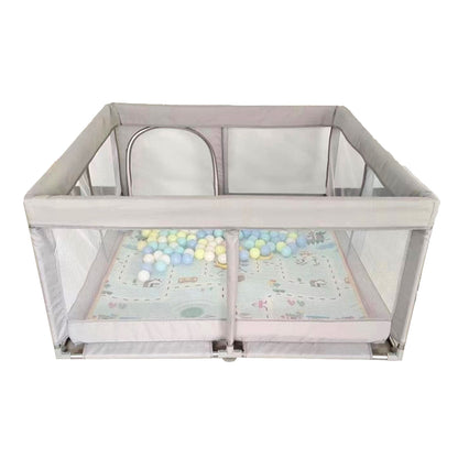 Kitsure Playpens for Babies, Play Pen, Toddlers with Gate and Breathable Mesh, for Indoor & Outdoor