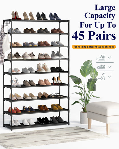 Kitsure Shoe Rack - Premium Non-Woven Shoe Rack Shelf 5X-Large