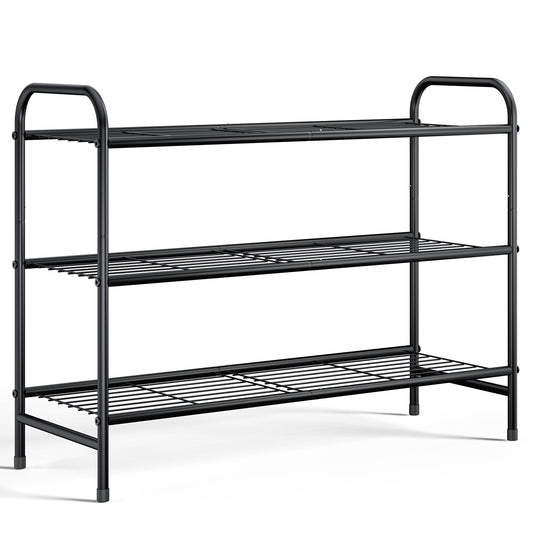 Kitsure 3-Tier Shoe Rack for Closet
