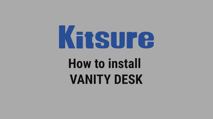 Kitsure Vanity Desk with Mirror and Lights - Small Makeup Vanity with 3 Lighting Modes, Stable Small Vanity with Fabric Drawers & Shelves for Bedroom & Gifting Use, White, 31.5" x 15.8" x 51.2"